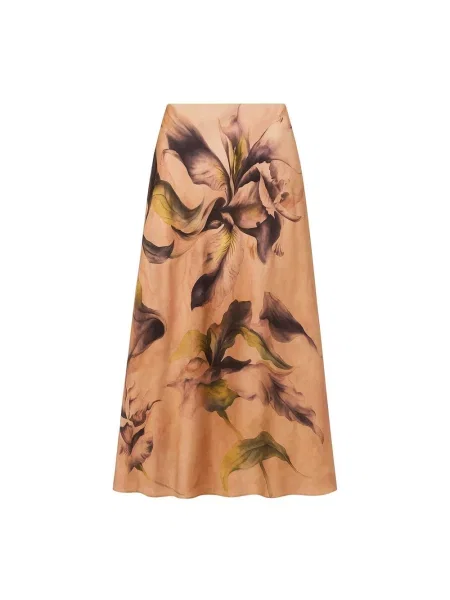 Wielobarwność spódnica midi 2-biz do kolan