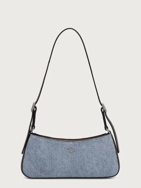 Calvin Klein geantă pentru femei din denim albastru