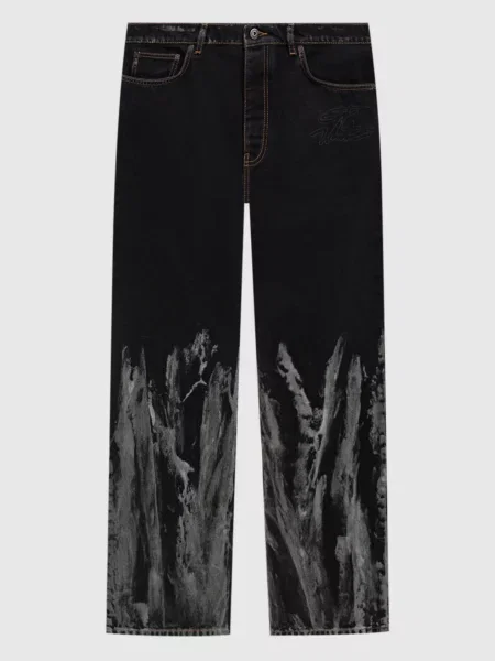 Штани Off-white з принтом чорні