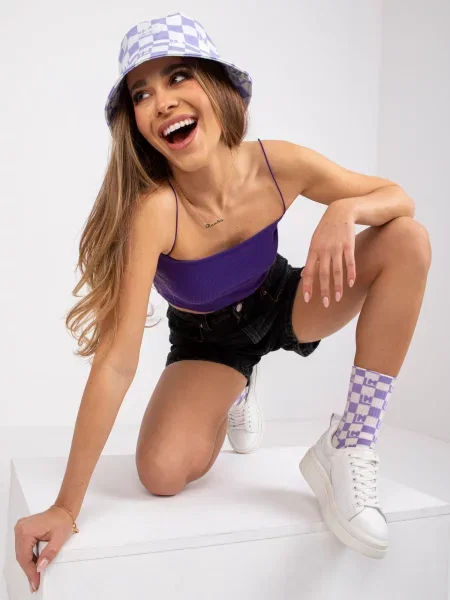 Cropp tricou Fashionhunters violet