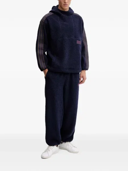 Ριγέ hoodie Ea7 Emporio Armani μπλε