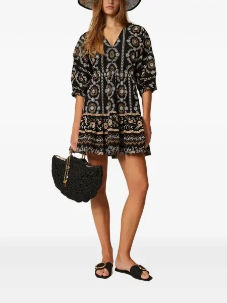 Костюм мини мини рокля Twinset черно