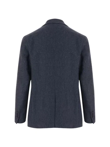Sacou Tagliatore tricotate cu model herringbone albastru
