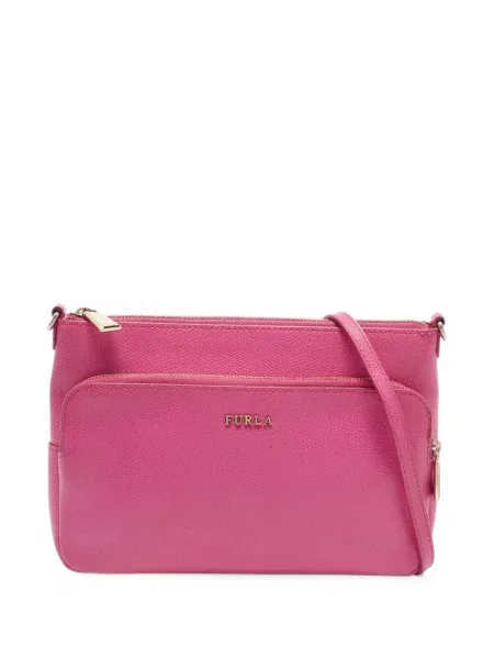 Geanta crossbody Furla din piele roz