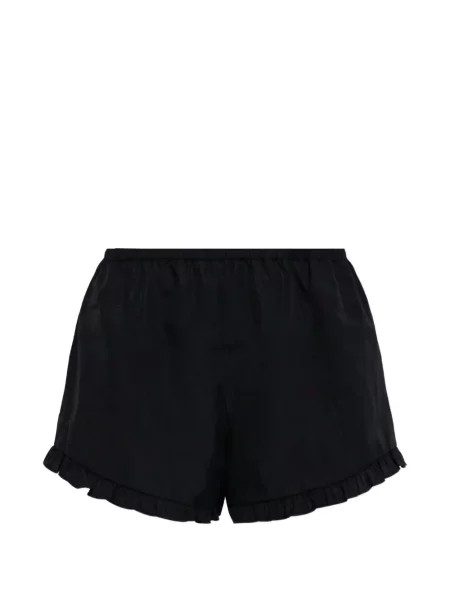 Pantaloni scurți Hunza G cu volane negru