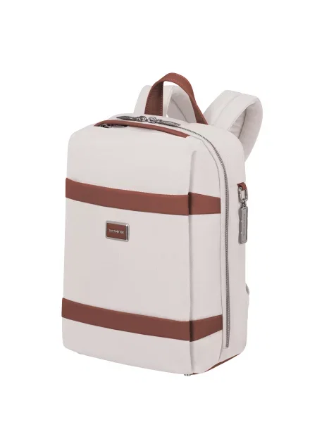 Кожаный повседневный рюкзак Samsonite бежевый