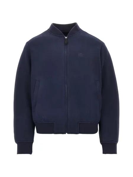 Geacă bomber Etro cu model paisley albastru