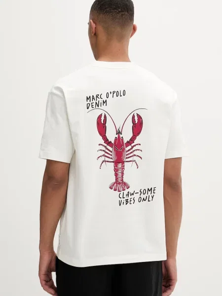 Marc O'Polo osnovna kratka majica bež