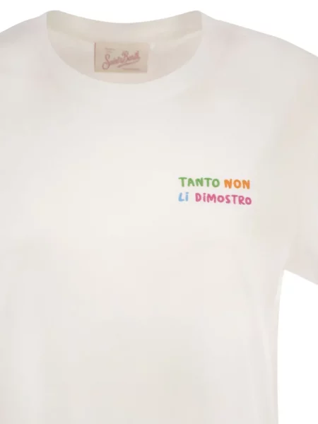 Tricou Mc2 Saint Barth cu broderie alb