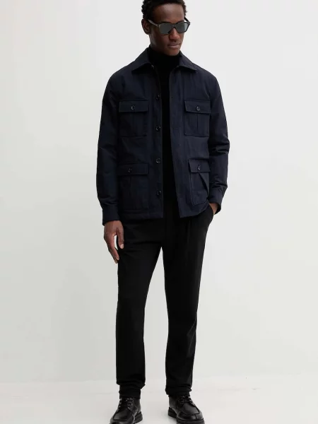 Куртка Bally демісезонна oversize синій