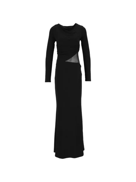 Rochie maxi Eleh cu volane negru