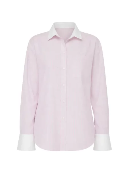 Koszula w paski Mother w paski różowa