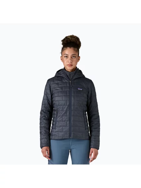 Geacă izolată pentru femei Patagonia Nano Puff Hoody smolder blue albastru