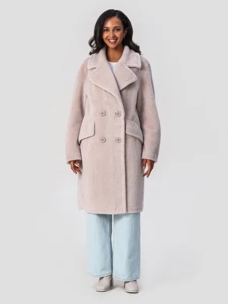 Вовняна Шуба VIVA WEAR молочний