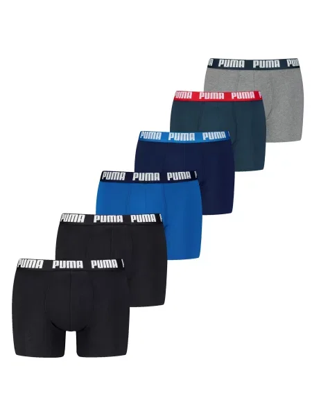 PUMA Boxeri Everyday albastru / albastru marin / bleumarin / gri amestecat negru