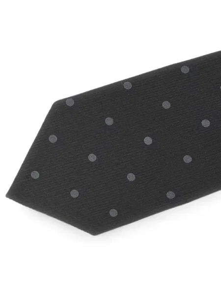 Cravată Tom Ford cu buline din jacard negru