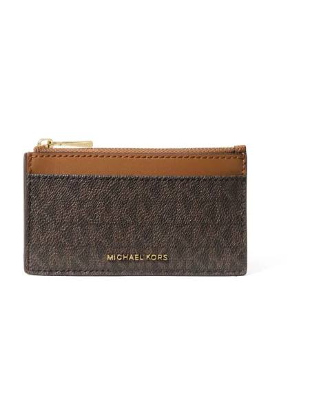 Etui na karty kredytowe MICHAEL Michael Kors brązowy