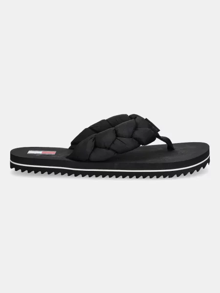 Tangá Tommy Jeans opletené čierna