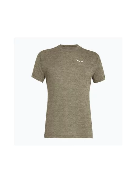 Футболка трекінгова Salewa Puez Melange Dry dark olive melange