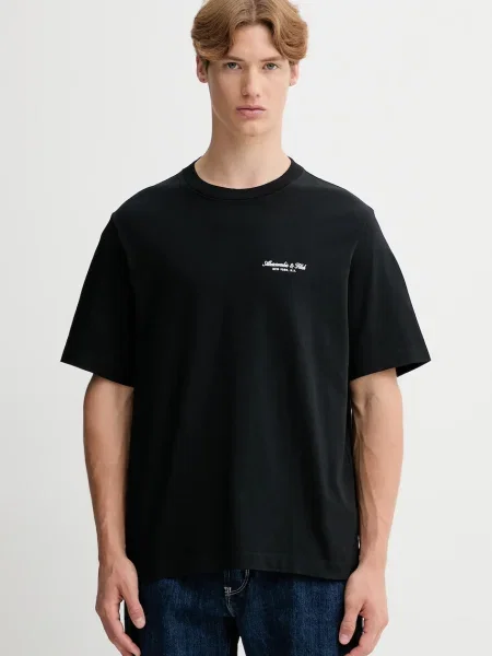 Kratka majica Abercrombie & Fitch črna