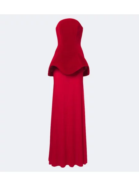 Rochie David Koma fără bretele roșu