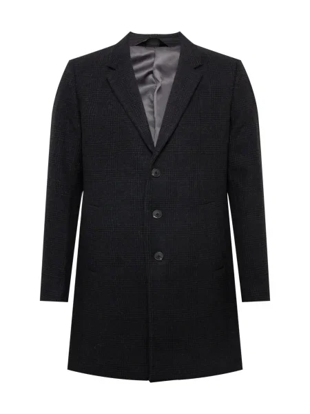 JACK & JONES Palton de primăvară-toamnă negru