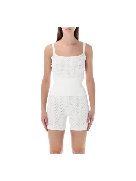 Dzianinowy top Jw Anderson biały