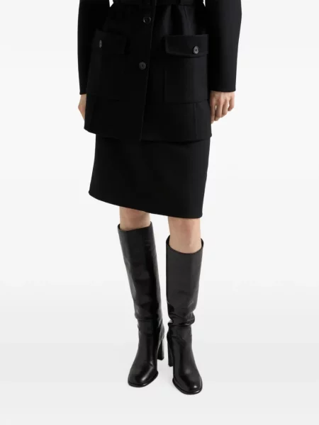 Fustă midi Prada negru