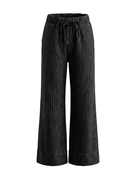 Imily Bela Jeans negru denim alb