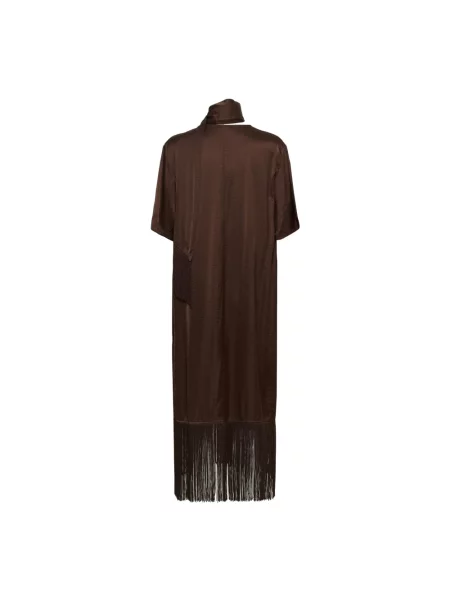 Sukienka maxi Soaked In Luxury brązowa
