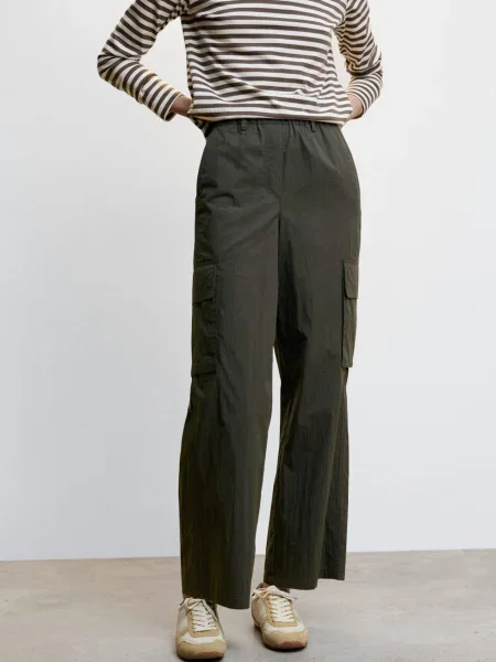 MANGO Pantaloni cu Seul închis verde