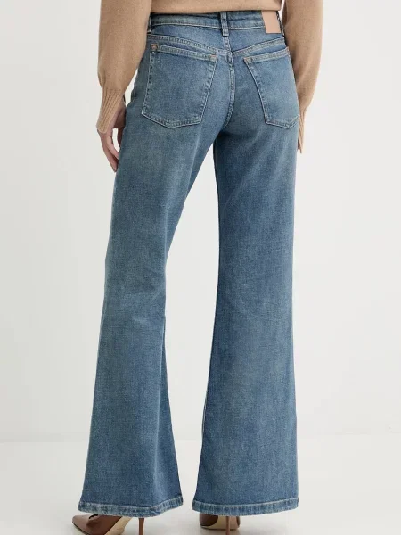 BOSS Orange jeans high waist albastru