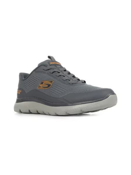 Pletené tenisky Skechers šedé