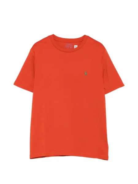 Koszulka polo dziecięca Polo Ralph Lauren pomarańczowa