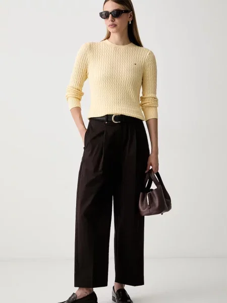 Tommy Hilfiger Pulover deschis galben