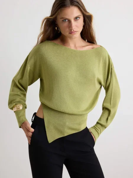 Trendyol Pulover kiwi verde