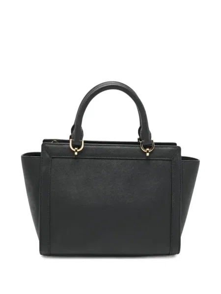 Geantă cu mânere cu lanț Michael Michael Kors din canvas maro