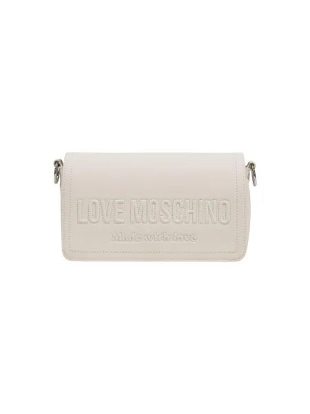 Geantă LOVE MOSCHINO Écru bej