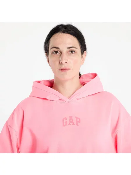 Bluza GAP Pg Logo Cropped Po Hoodie Sassy Pink XXS różowa