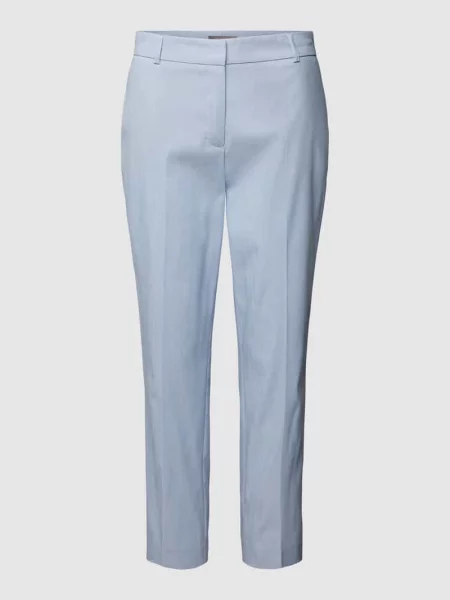 Spodnie materiałowe o kroju regular fit z kantami Christian Berg Woman Selection