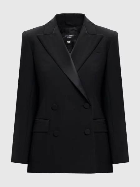 Двобортний жакет BRIGIDA з вовни Max Mara Weekend чорний