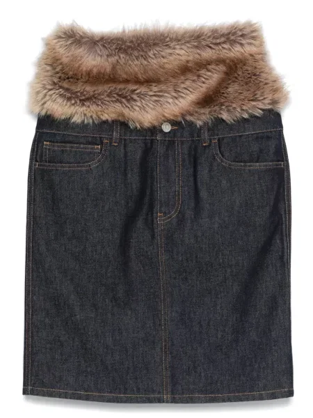 Spódnica midi Coperni do kolan niebieska