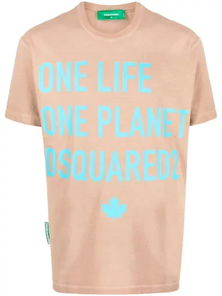 Tricou Dsquared2 cu imagine maro