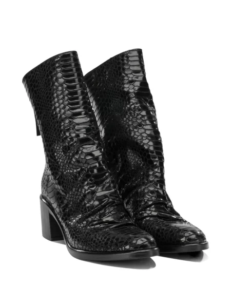 Кожени боти Strategia Shoes черно