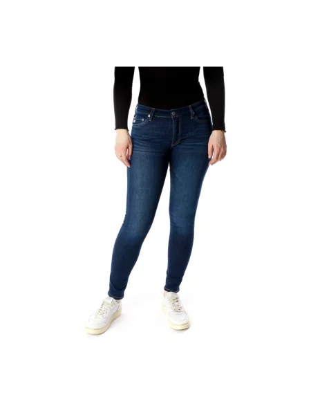 Skinny jeansy skinny Adriano Goldschmied niebieskie