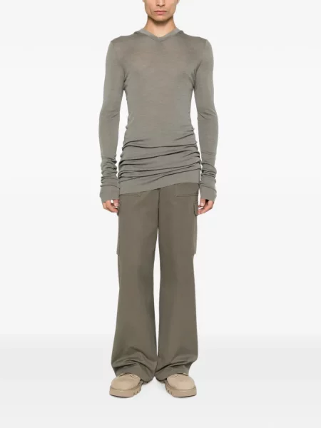 Lung tricou Rick Owens gri