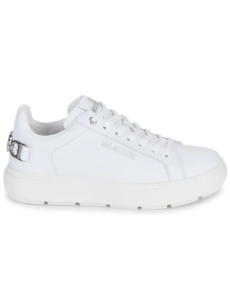 Sneakerși Love Moschino alb