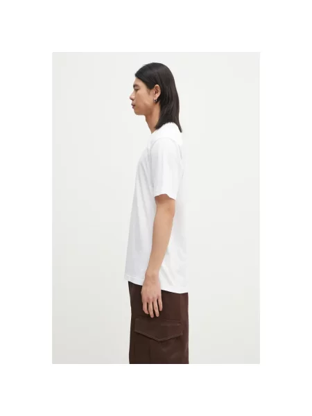 Norse Projects t-shirt Johannes Organic Code Print T-shirt biała