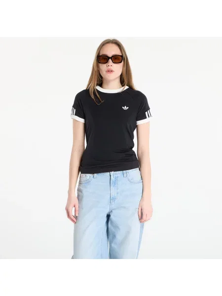 Póló adidas Layered Calitee Black/ Black XS fehér