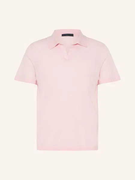 Boss Pletená Polokošile Niro Regular Fit světle růžová